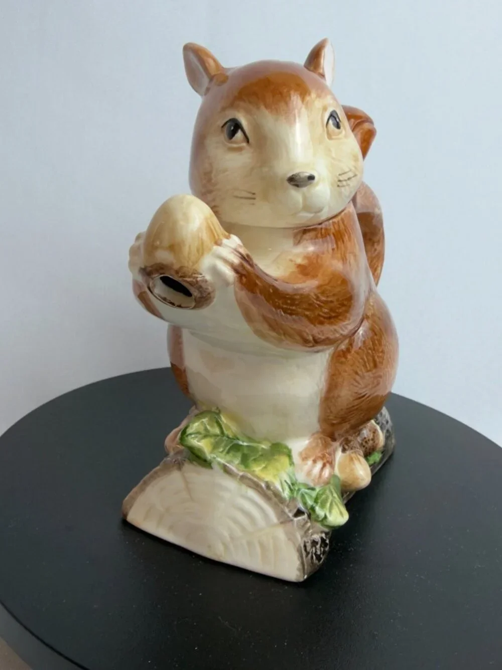 Takahashi Hand Painted Squirrel Teapot Japan Vintage Figural Woodland Ceramic
